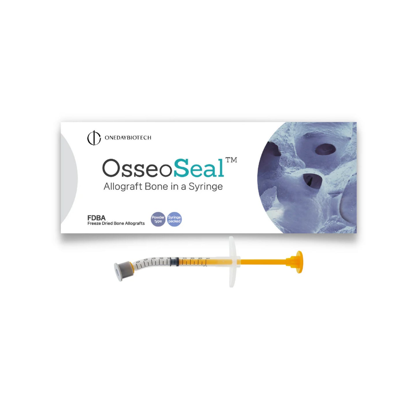 OsseoSeal | Allograft Prefilled Syringe 250-800µm Cortico-cancellous 50/50