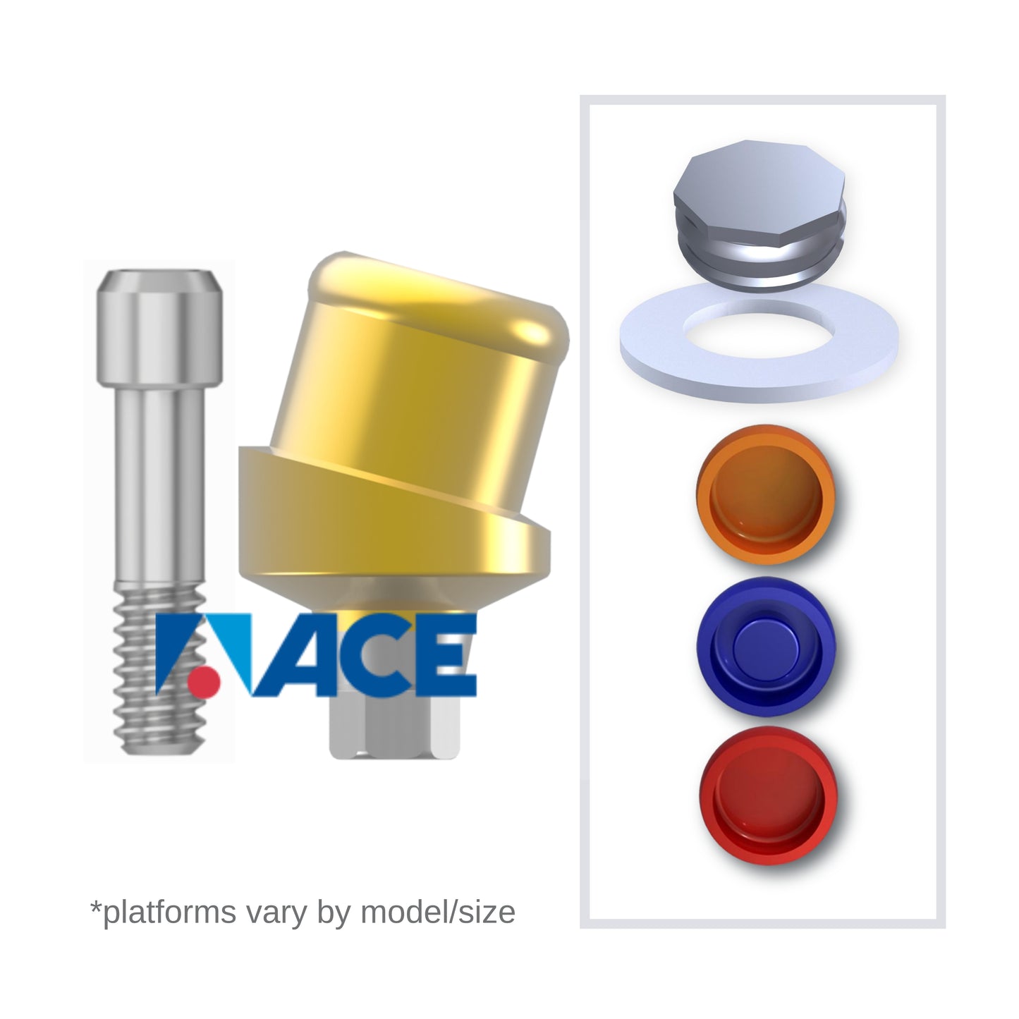 Implant Overdenture System - ACE Surgical 15° Angled