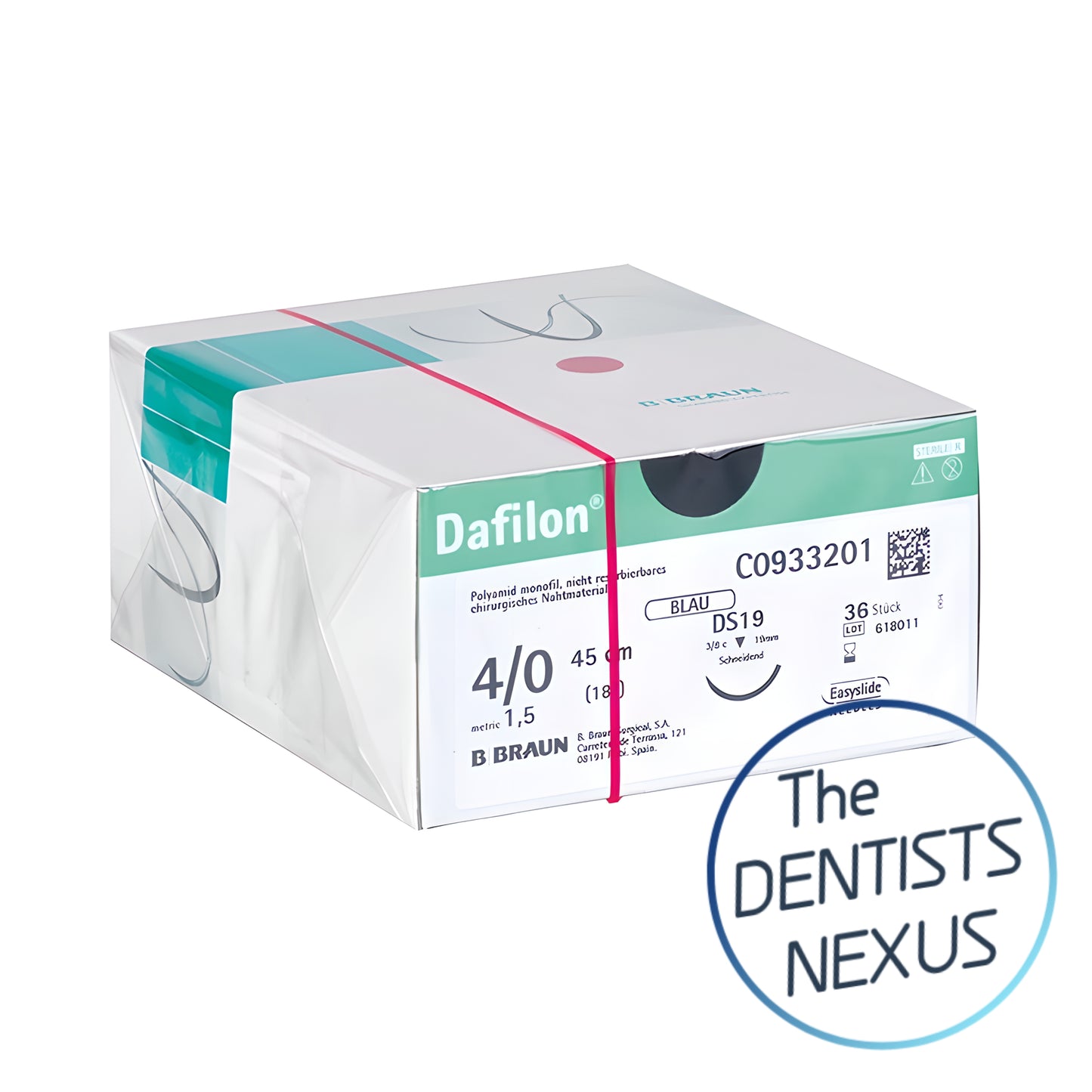 B Braun | Dafilon Polyamide Monofilament Suture 4/0, 5/0 (36/box)