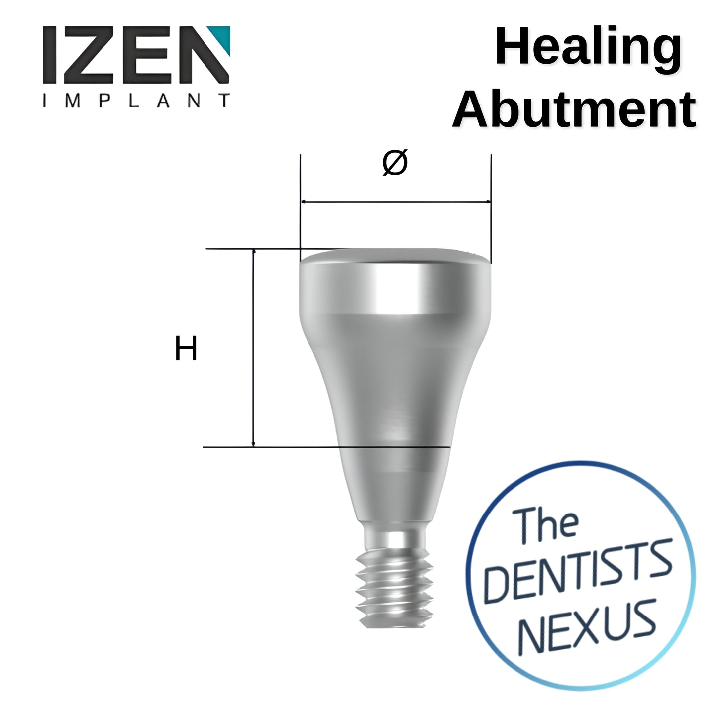 IZEN | ZENEX MULTI T-System Healing Abutment 3.5mmØ MINI Platform